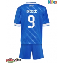 Camiseta Real Madrid Endrick #9 Tercera Equipación para niños 2025-26 manga corta (+ pantalones cortos)